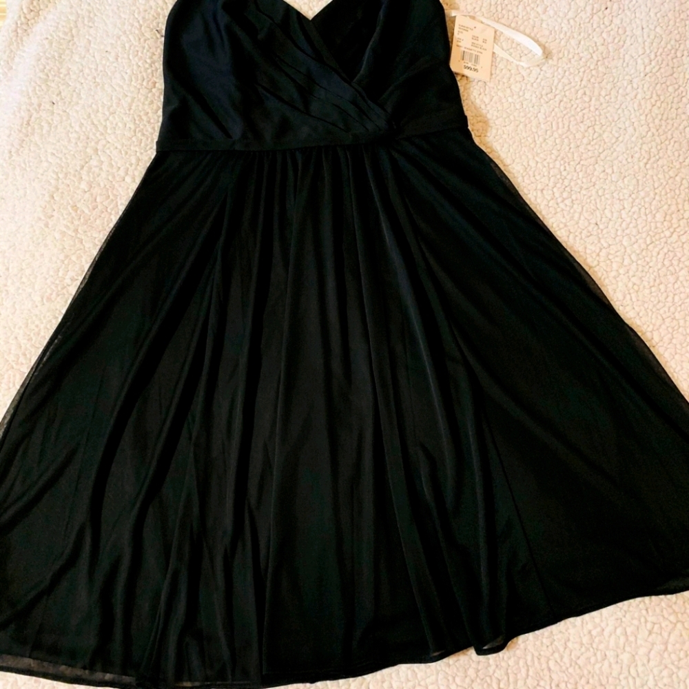 David Bridal black short dress